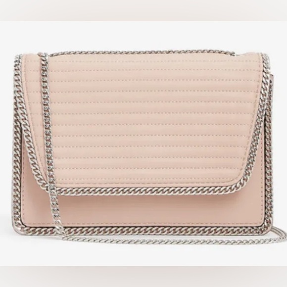 EXPRESS Blush Pink Chain Purse - Picture 2 of 5
